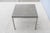 Parsons Style Square Occasional Table Concrete Top and Stainless Steel Base For Sale - Image 11 of 18