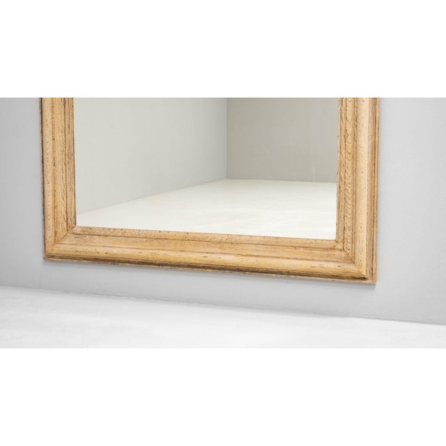 19th Century France Tan Wood Mirror For Sale - Image 9 of 11