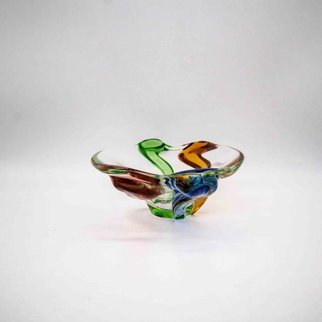 Mid-Century Modern Glass Bowl Rhapsody by Frantisek Zemek for Mstisov For Sale - Image 3 of 7