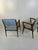 Blue Chairs in the style of Gio Ponti, 1950s, Set of 2 For Sale - Image 8 of 11