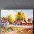 Original Impressionist Landscape Farm House Oil Painting Signed Rodden For Sale - Image 6 of 8