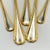 Yamazaki Tasha Gold Accent Stainless Flatware Hostess Set – Five Serving Pieces 1990's For Sale - Image 4 of 18