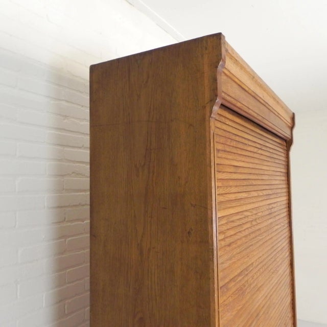 High Roller Shutter Cabinet with Two Shutters, 1930s For Sale - Image 17 of 18