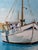 1977 Framed Fishing Harbor Oil Painting, Signed E. LaCasse For Sale - Image 4 of 16