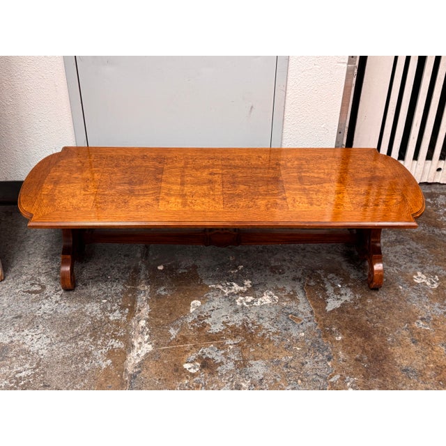 Vintage Spanish Revival Carved Wood Coffee Table For Sale - Image 9 of 12