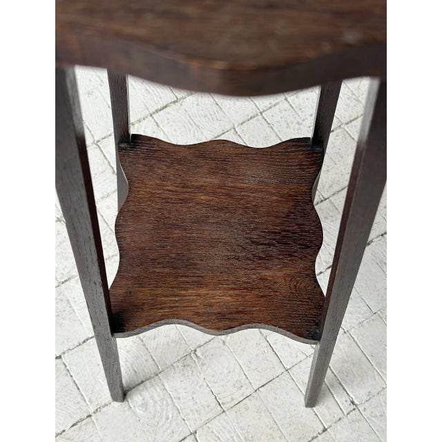 Vintage Undulating Edge Tiered Side Table, Circa 1940s For Sale - Image 14 of 14