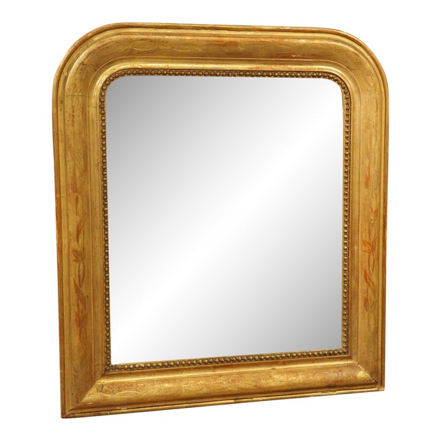 Petite French Giltwood Louis Philippe Style Mirror, Circa 1870 For Sale
