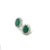 Green Natural Emerald Diamond Earrings 14k Gold 2.87 TCW Certified For Sale - Image 8 of 9