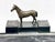 French Bronze & Marble Horse Desk Set with Inkwells, 1900s For Sale - Image 4 of 15
