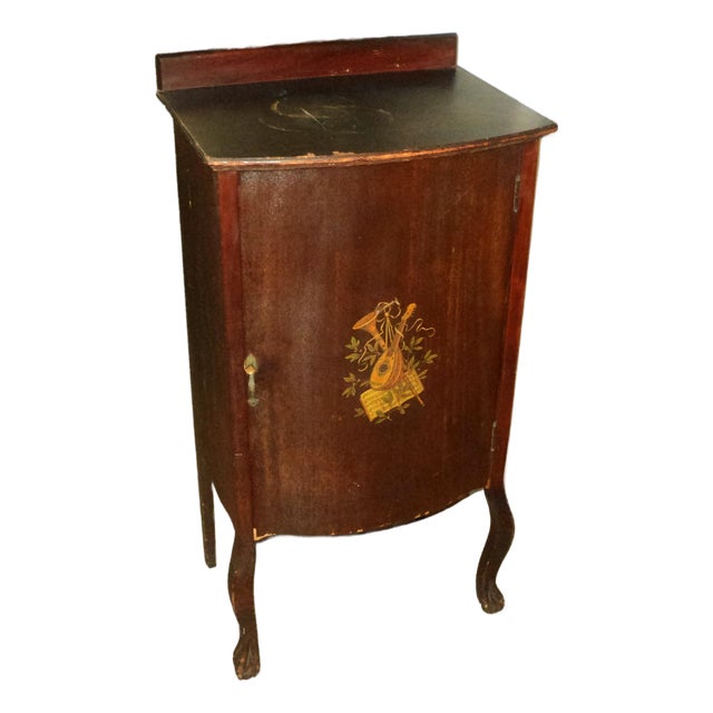 Antique Victorian Music Cabinet For Sale