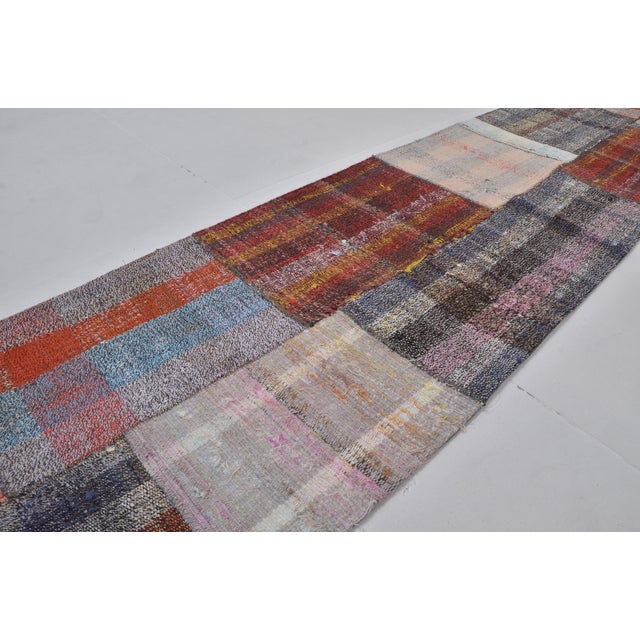 1950s Anatolian Decorative Kilim Runner For Sale In Phoenix - Image 6 of 10