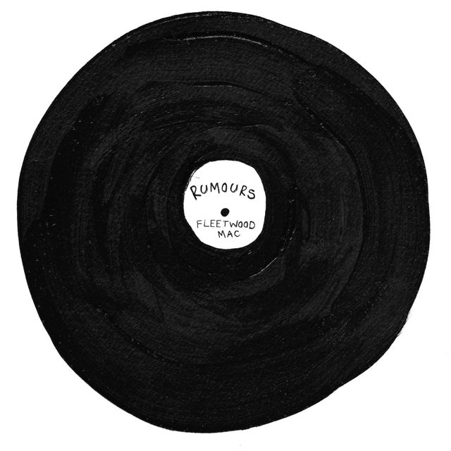 Abstract Vinyl Record Painting, Rumours by Fleetwood Mac For Sale