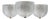 Murano Glass Ceiling Lamp from Venini, 1940s, Set of 3 For Sale