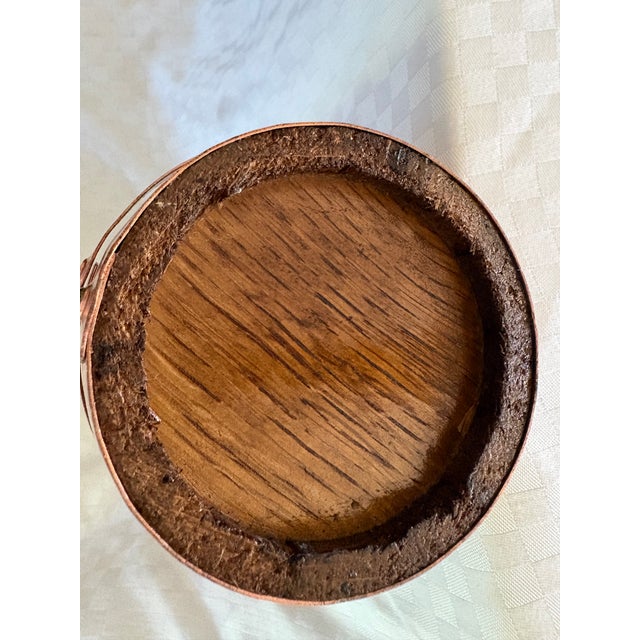 Wood Early 20th Century French Oak Copper Banded Cider or Wine Pitcher For Sale - Image 7 of 12