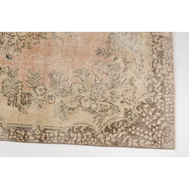 Textile Vintage Turkish Area Rug, Hand-Knotted Wool, Traditional Anatolian Rug For Sale - Image 7 of 10