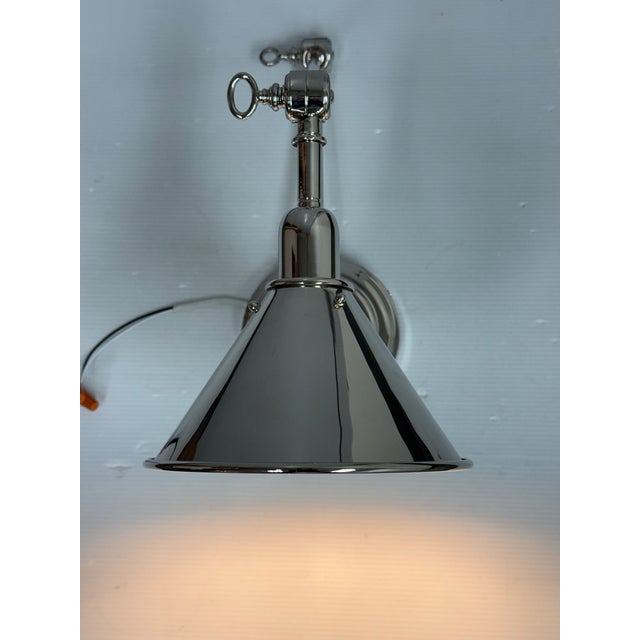 Ralph Lauren Ralph Lauren for Visual Comfort Library Polished Nickel Wall Sconce For Sale - Image 4 of 12