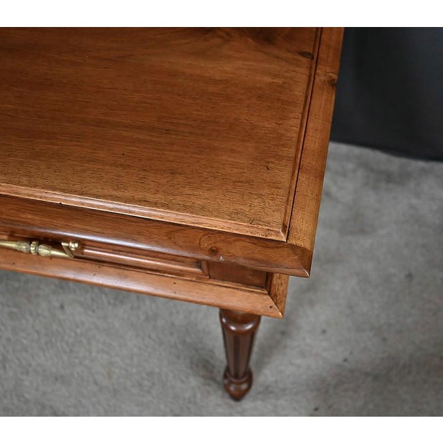 Wood Vintage Louis XVI Style Walnut Desk, 1920 For Sale - Image 7 of 17
