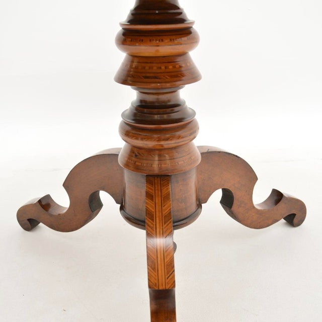 Antique Italian Sorrento Dining Table, 1870s For Sale - Image 10 of 13