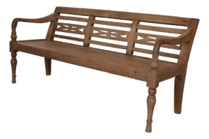 1920s Provincial French Carved Wood Bench