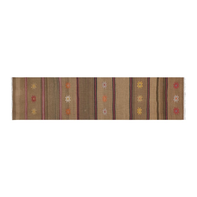 Vitage Oriental Turkish Kilim Runner 2'5" X 8'8" 28.7" x 103.9" inches / 73 x 264 Cm Hand weaved with high-quality pure...