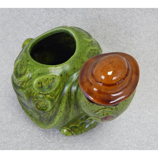 Add a touch of vintage charm to your home with this **Vintage MCM Haeger Green Turtle Figural Planter**. Featuring an...