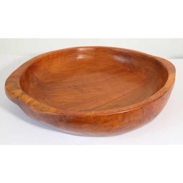 1960 Hand Hewn Organic Teak Burl Bowl For Sale - Image 4 of 12