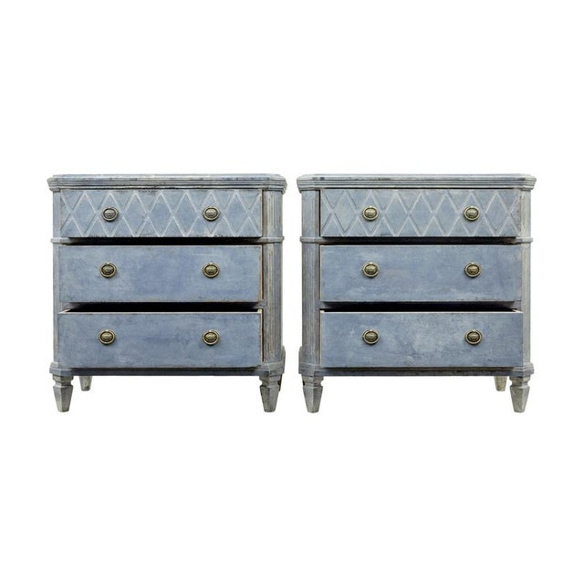 Swedish Gustavian Chests of Drawers, 1880, Set of 2 For Sale - Image 12 of 12