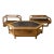 1980s Post Modern Lou Hodges Inspired Oak & Smoked Glass Living Room Set by the Stratford Company For Sale