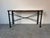 1980’s Vintage Brutalist Metal Console Table With Breccia Pernice Marble Top For Sale - Image 4 of 12