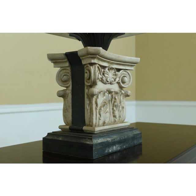 Traditional 1990s Cambridge Lamps Pillar Lamp W/ Shade For Sale - Image 3 of 9
