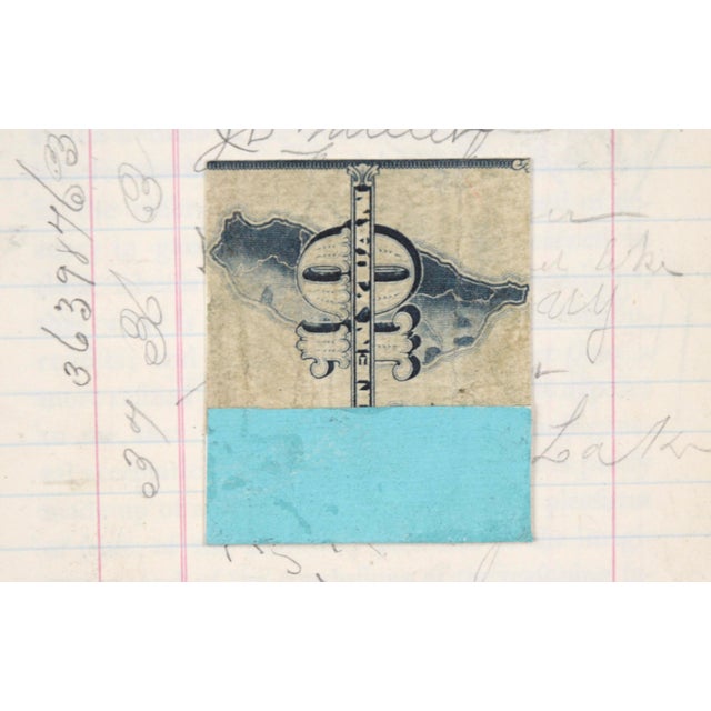 Contemporary "No. 2710" Miniature Collage Currency by Michael Pauker For Sale - Image 3 of 8