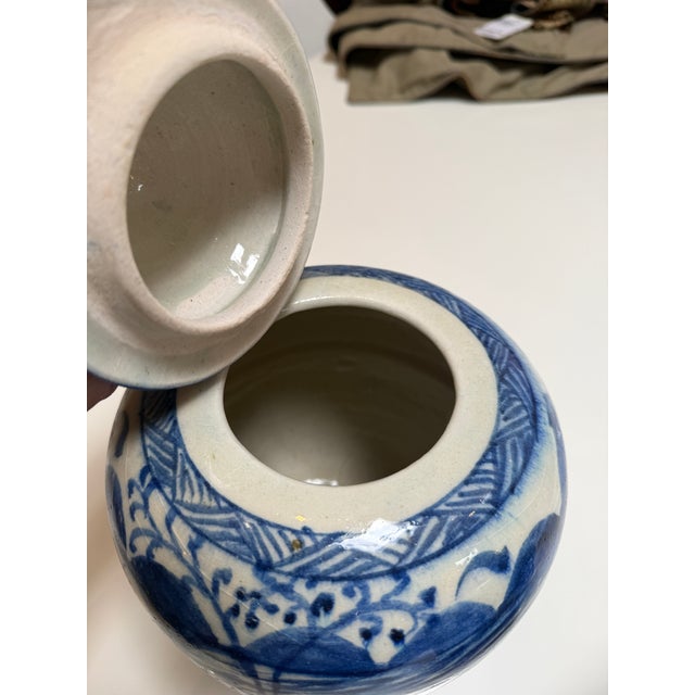 Ceramic Chinoiserie Ginger Jars, Pair For Sale - Image 12 of 12