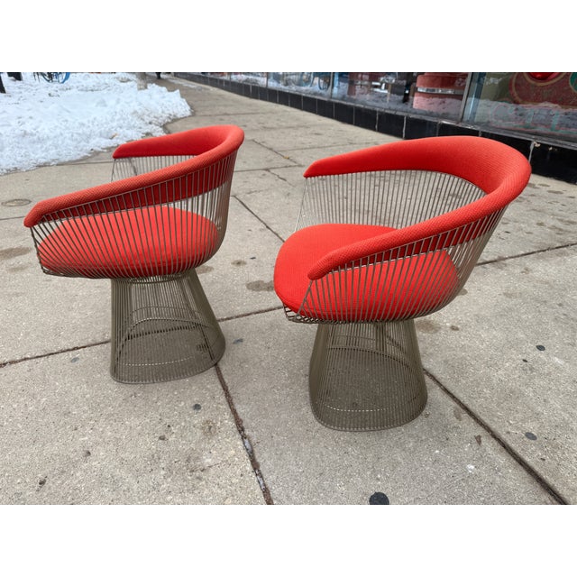 Knoll Pair of Warren Platner for Knoll Dining Chairs C1970s For Sale - Image 4 of 13