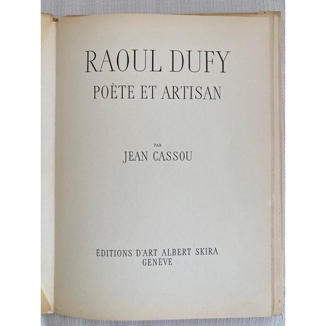 Dufy Treasures of the French Painting book. Original Raoul Dufy Lithograph Book containing 9 plates. Each plate could...