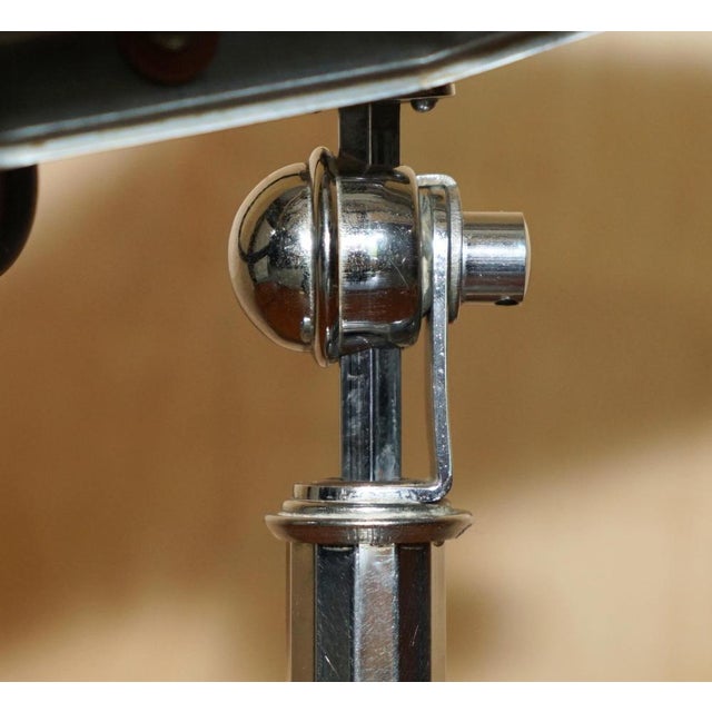Art Deco Pirouette Chrome Articulated Table Lamp from Jean Chavanis, 1930s For Sale - Image 6 of 17