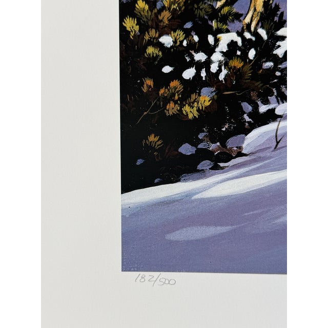 1990s Jocelyn Lillpop Russell Sand Dunes Delegation Signed Numbered Wildlife Print Mule Deere Mountains For Sale - Image 6 of 8