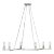 Ray Booth for Visual Comfort Signature Beza Extra Large Chandelier in Polished Nickel with Clear Glass For Sale
