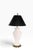 Late 20th Century Decorative White Ceramic Raised Foliate Design Table Lamp For Sale - Image 12 of 18