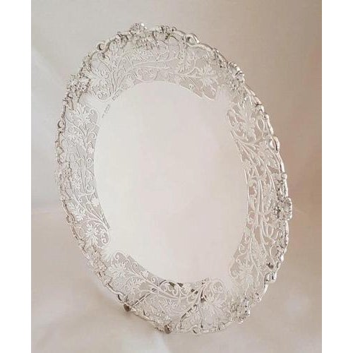 1940s Sterling Silver Cake Stand Compôtier from Lee & Wigfull, Sheffield, 1942 For Sale - Image 5 of 18