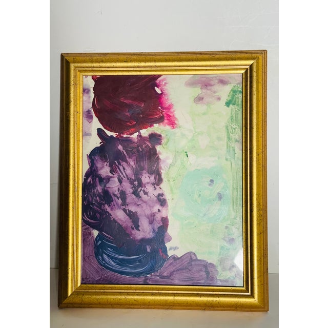 Abstract Contemporary Abstract Painting by Elia Framed For Sale - Image 3 of 5