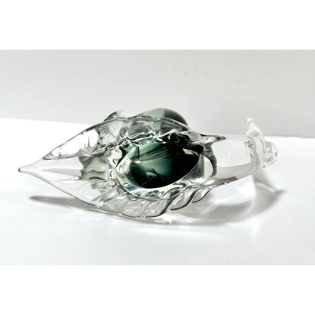 Glass Murano Style Handblown Glass Snail Sculpture – Mid Century Decorative Object For Sale - Image 7 of 12