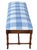 1970s English Faux Bamboo Bench in Serena & Lily For Sale - Image 5 of 11
