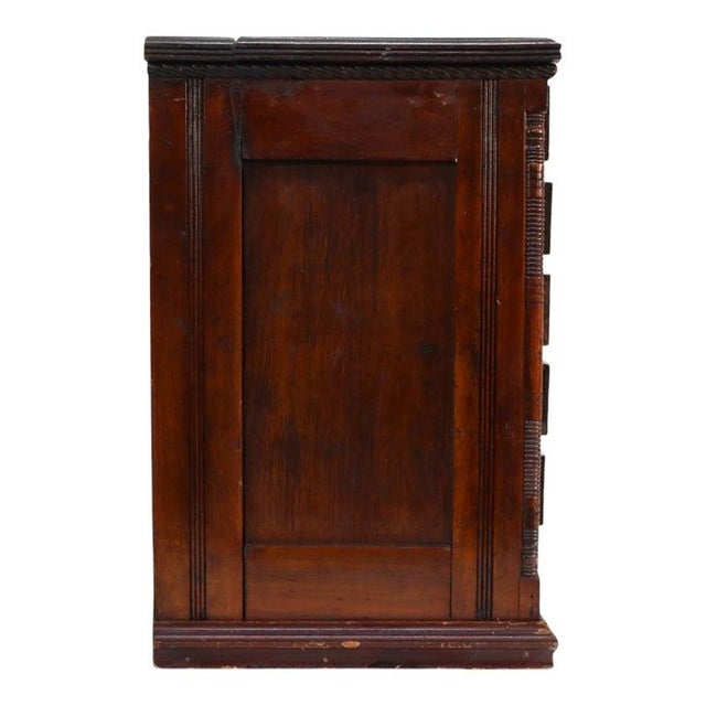 Antique J & P Coats Walnut 6-Drawer Spool Cabinet C1890 For Sale - Image 13 of 14