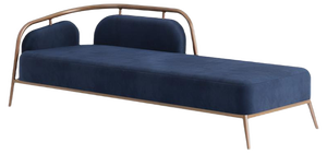 Essex Blue Velvet Daybed by Javier Gomez