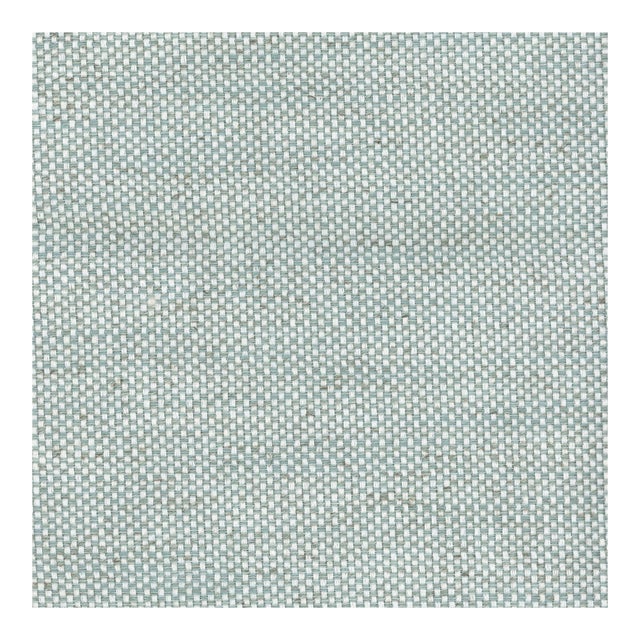 Bunny Williams Home Bowen Chair in Seafoam Performance Woven Fabric - Sample For Sale