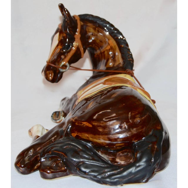 Louisville Stoneware Glazed Horse Figurine For Sale - Image 4 of 9