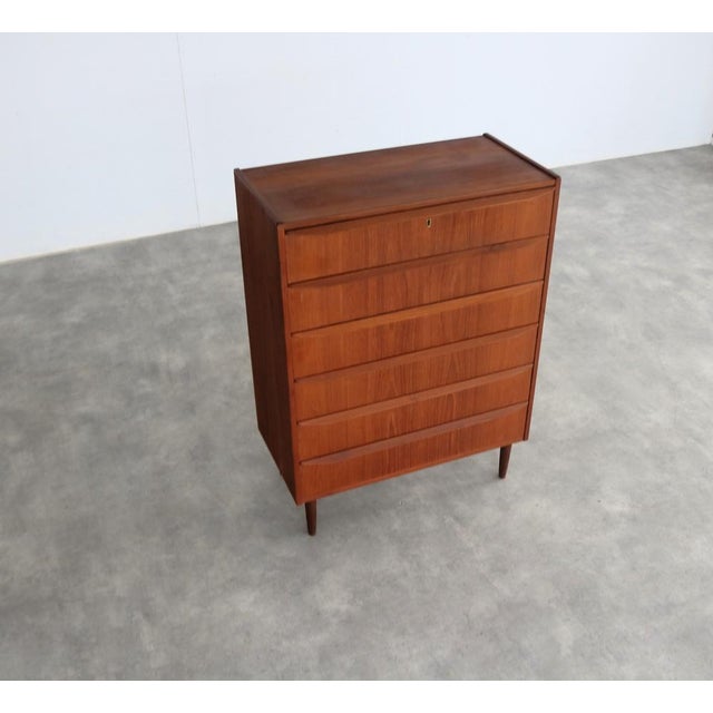 Vintage Danish Chest of Drawers in Teak, 1960s For Sale - Image 6 of 7