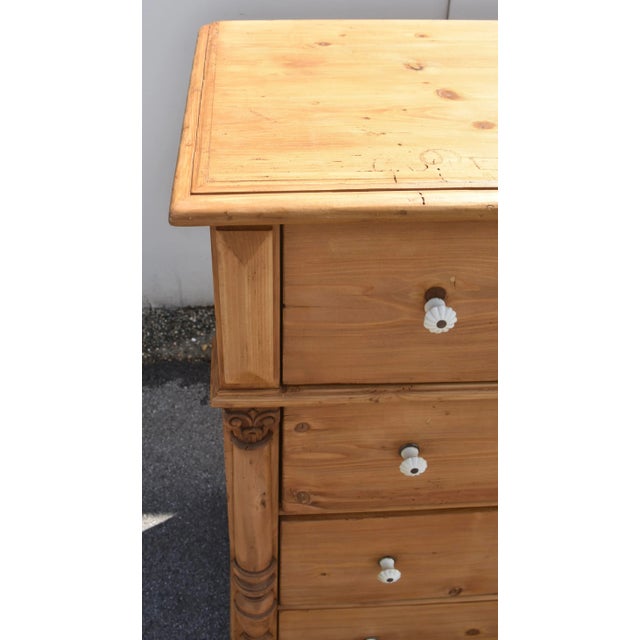 Pine Chest of Four Drawers, Hungary For Sale - Image 10 of 14