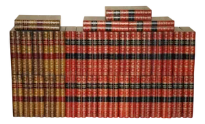 Vintage Leather A4 Storage Box Files with Faux Book Fronts, Set of 37