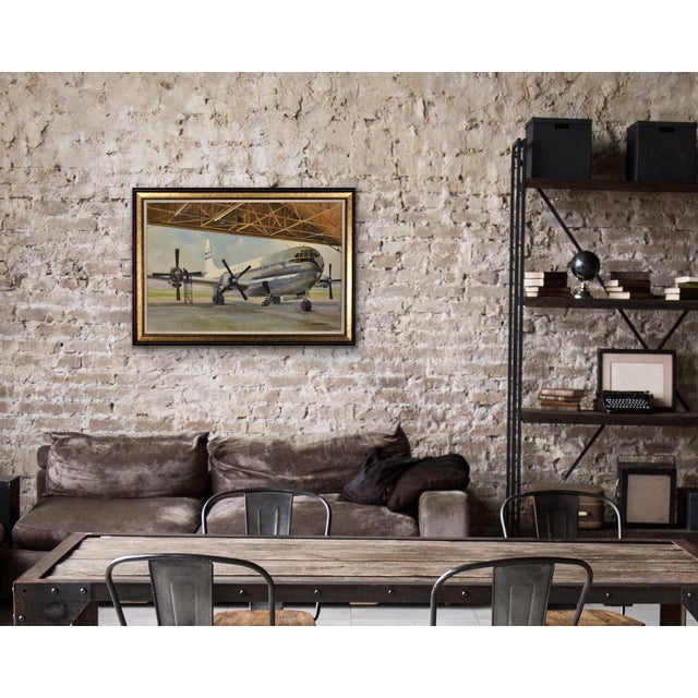 David Shepherd, Boac Boeing 377 Stratocruiser, 1953, Oil on Canvas, Framed For Sale - Image 10 of 18